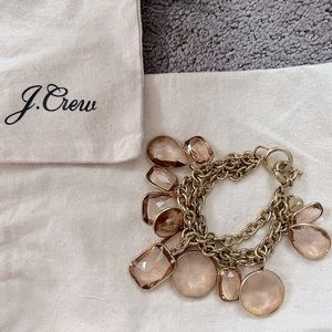 Bracelet J Crew Crystal Peach Bezel